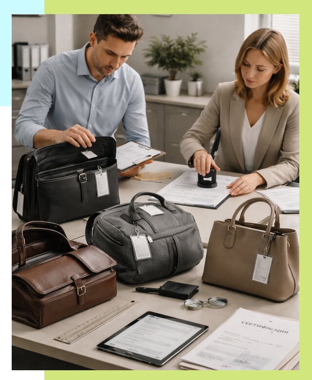 Сертификация сумок в Новотроицке от 7851 руб. | Алешин-Нвт