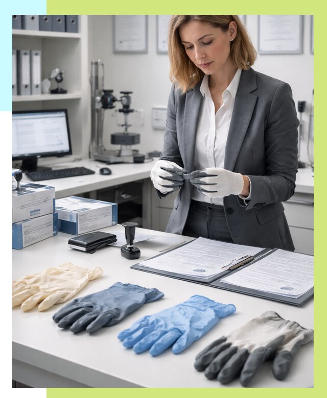 Сертификация перчаток в Новотроицке от 8898 р. | Алешин-Нвт