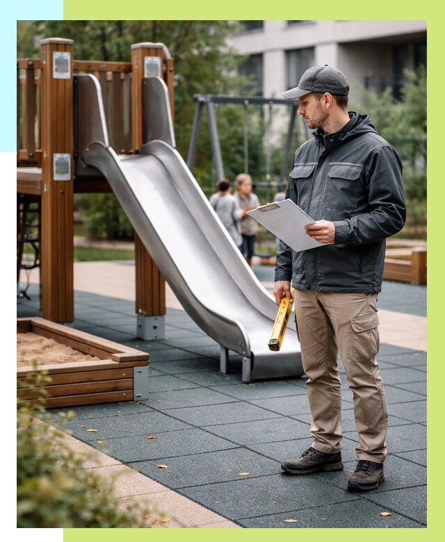 Сертификация детских площадок в Новотроицке от 26170 р. | Алешин-Нвт