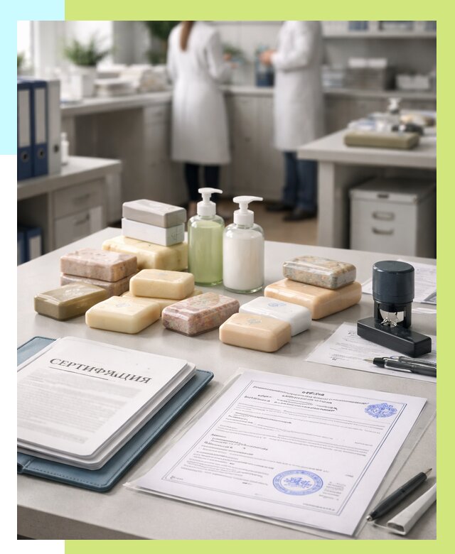Сертификация мыла и сертификат на мыло в Новотроицке от 12562 | Алешин-Нвт