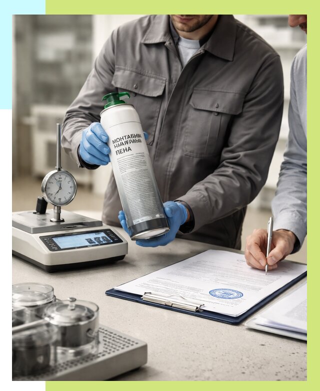 Сертификация монтажной пены в Новотроицке от 15702 р. | Алешин-Нвт