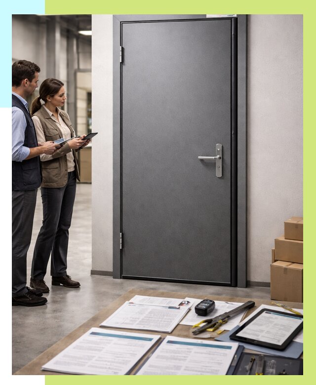 Сертификация противопожарных дверей в Новотроицке от 9421 р. | Алешин-Нвт