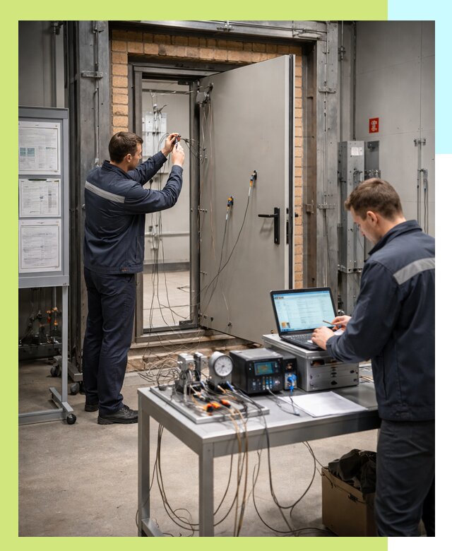 Сертификация противопожарных дверей в Новотроицке по ГОСТ и ТР