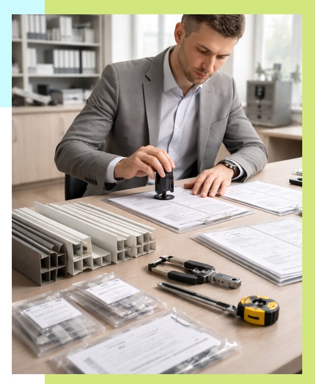 Сертификация ПВХ продукции в Новотроицке от 8898 р., Алешин-Нвт