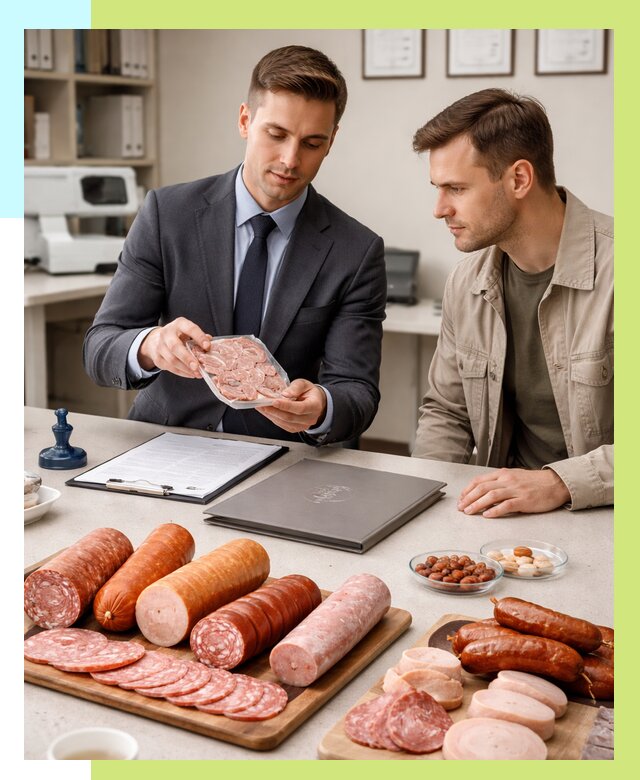 Сертификация колбасных изделий в Новотроицке от 7851 р. | Алешин-Нвт