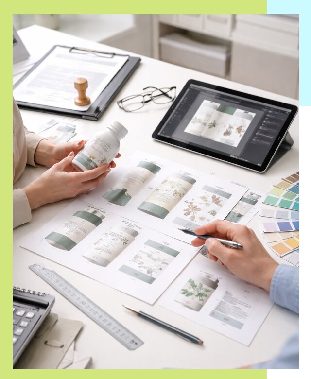 Профессиональная разработка дизайна и текста этикетки продукции в Новотроицке